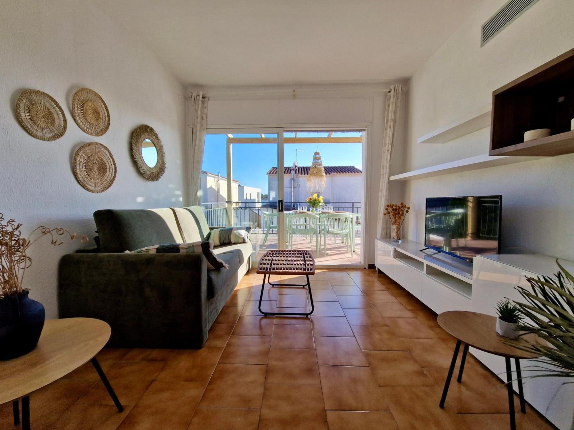 Gorgot P1 I Apartamento Con Terraza Y Piscina Comunitaria Cerca De La Playa Empuriabrava Bagian luar foto